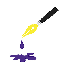 Image showing Fountain Pen With Blot Icon