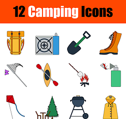 Image showing Camping Icon Set