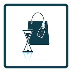 Image showing Sale Bag With Hourglass Icon