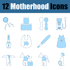 Image showing Motherhood Icon Set