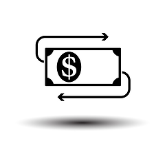 Image showing Cash Back Dollar Banknote Icon