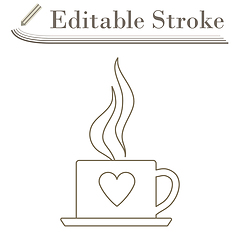 Image showing Valentine Day Coffee Icon