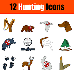 Image showing Hunting Icon Set