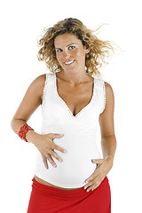 Image showing Happy pregnant woman