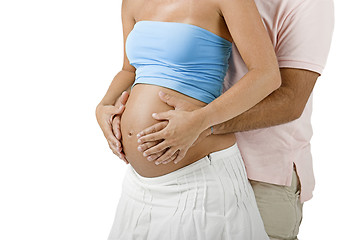 Image showing Couple expecting a baby