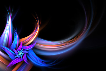 Image showing Abstract Fractal Flower