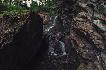 Image showing Waterfall Cheremshansky in Altai Mountains