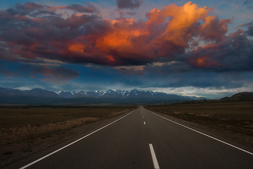 Image showing Altai mountains road