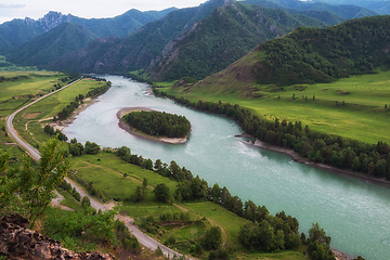 Image showing Katun river, in the Altai mountains