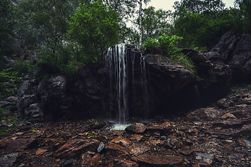 Image showing Waterfall Che-Chkish in Altai Mountains