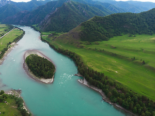 Image showing Katun river, in the Altai mountains