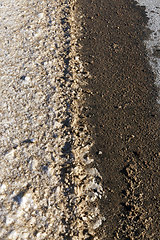 Image showing close-up of a rural sand road