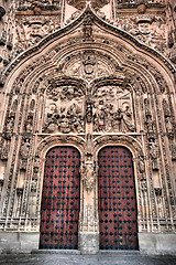 Image showing Cathedral door in Salamanca