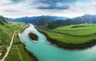 Image showing Waterfall Che-Chkish in Altai Mountains