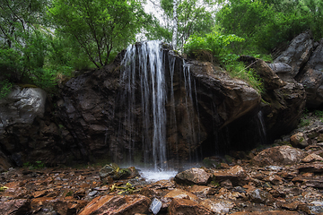 Image showing Waterfall Che-Chkish in Altai Mountains