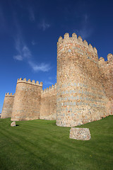 Image showing Medieval city walls