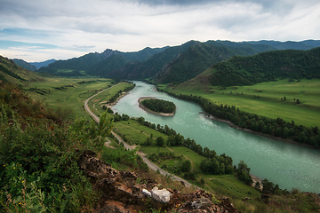 Image showing Katun river, in the Altai mountains