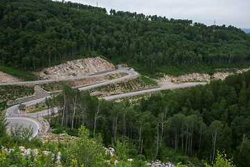 Image showing Winding road in the mountains