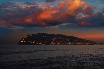 Image showing Scenic summer view from Alanya beach