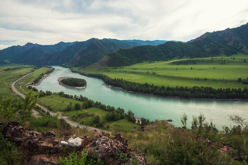 Image showing Katun river, in the Altai mountains