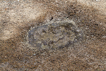 Image showing puddles on the road