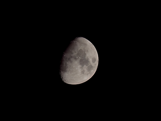 Image showing Waxing Moon over Sussex