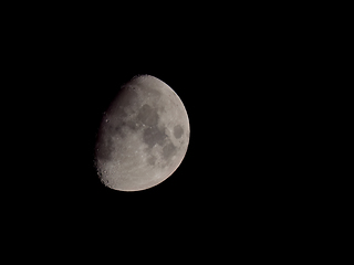 Image showing Waxing Moon over Sussex