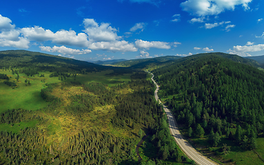 Image showing Chuysky trakt road in the Altai mountains.