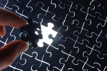 Image showing abstract puzzle background 