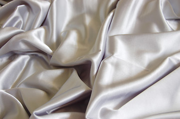 Image showing white satin background