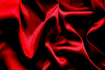 Image showing red satin background