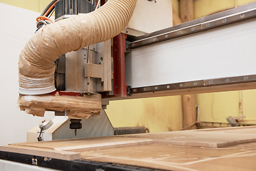 Image showing Wooden furniture production.