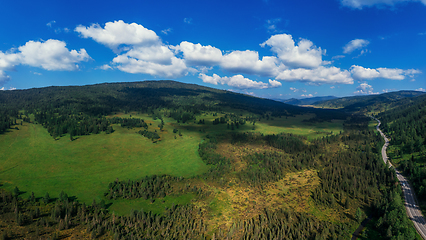 Image showing Chuysky trakt road in the Altai mountains.