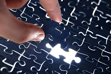 Image showing abstract puzzle background