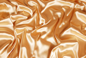 Image showing gold satin background