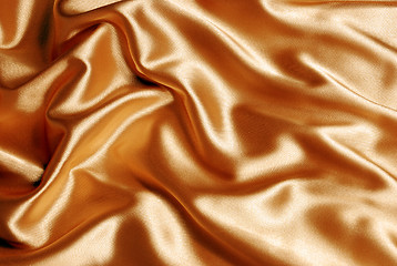 Image showing Elegant gold satin 