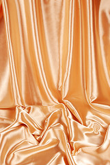 Image showing gold satin background