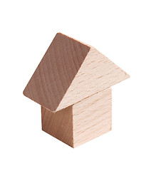 Image showing Wooden model of house