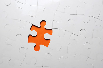 Image showing puzzle background with one missing piece