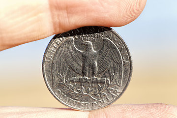 Image showing American coins are cents