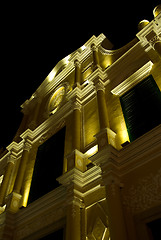 Image showing St. Dominic's Church in Macau at night
