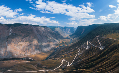 Image showing Altai mountain road pass
