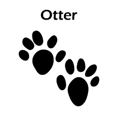 Image showing Otter Footprint