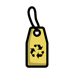 Image showing Tag With Recycle Sign Icon