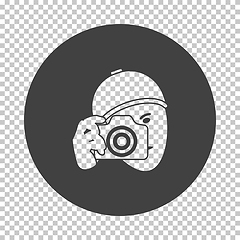 Image showing Detective With Camera Icon