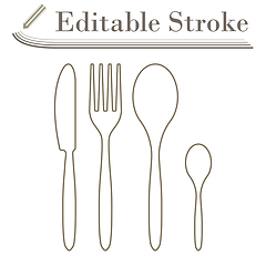 Image showing Silverware Set Icon