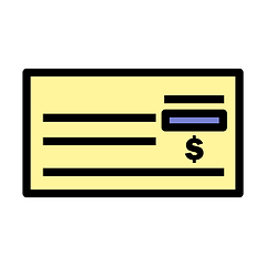 Image showing Bank Check Icon