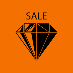 Image showing Dimond With Sale Sign Icon