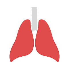 Image showing Human Lungs Icon