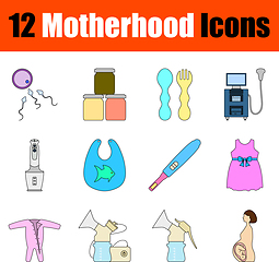 Image showing Motherhood Icon Set